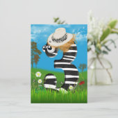 invitation de fête du 3e anniversaire (Debout devant)