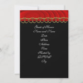 Invitation de fête du 50e anniversaire de mariage (Dos)