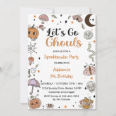 Invitation de fête du 5e anniversaire d'Halloween  (Devant)