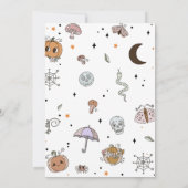 Invitation de fête du 5e anniversaire d'Halloween  (Dos)