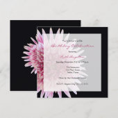 Invitation de fête du 60e anniversaire Gerbera Dai (Devant / Derrière)