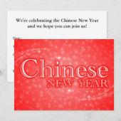 invitation de fête du nouvel an chinois (Devant / Derrière)