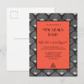 Invitation de fête du Nouvel An dans le style Gats (Devant / Derrière)