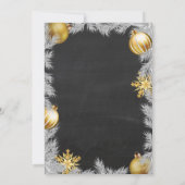 Invitation de fête du Nouvel An de style Rustique  (Dos)