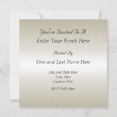 Invitation de fête du Nouvel An sur mesure (Dos)