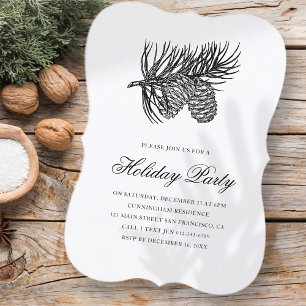 Invitation de Fête du Pin Blanc Noir