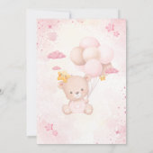 Invitation de fête du premier anniversaire modifia (Dos)