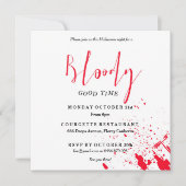 Invitation de fête effrayante Halloween pour un mo (Devant)