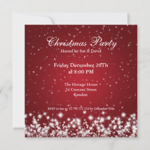 Invitation de fête Élégant Étincelle Personnalisé 