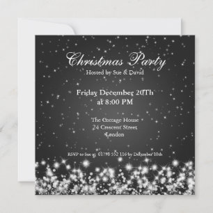 Invitation de fête Élégant Étincelle Personnalisé 