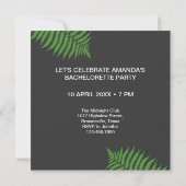 Invitation de fête en bikini pour Bachelorette au (Dos)