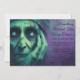 Invitation de fête en costume d'Halloween de sorci
