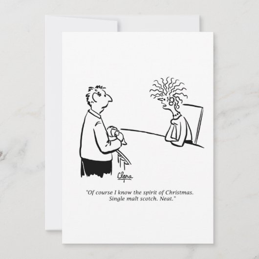 Invitation de fête - Esprit de Noël (Devant)