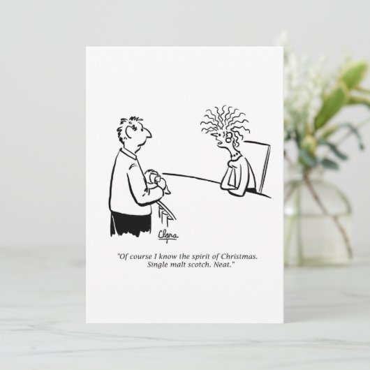 Invitation de fête - Esprit de Noël (Debout devant)