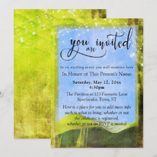 Invitation de fête et d'événement générale Feuille