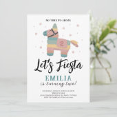 Invitation de fête Fiesta Piñata Couleurs Terres A (Debout devant)