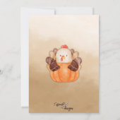 Invitation de fête Friendsgiving Planche de charcu (Dos)