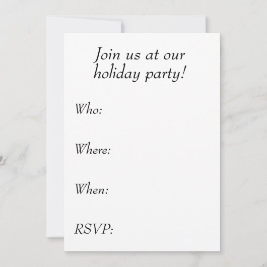 Invitation de fête - Funny ClaraT (Dos)