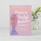 Invitation de fête gribouillée de princesse mignon (Debout devant)