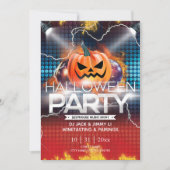 Invitation de fête Halloween Electronic Thunder (Devant)