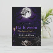 Invitation de fête Halloween gothique | Élégance s (Debout devant)