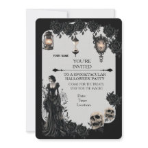Invitation de fête Halloween gothique | Fantastiqu