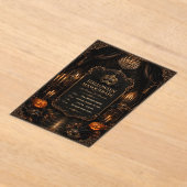 Invitation de fête Halloween modifiable de la Mais (Poser)