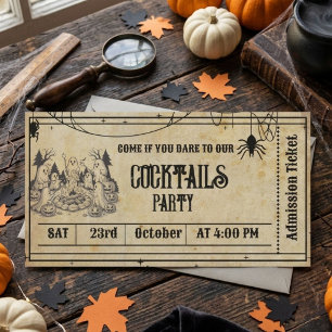 Invitation de fête Halloween squelette gothique vi