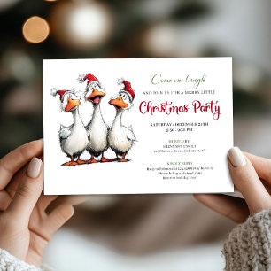 Invitation de fête humoristique et fantaisiste de
