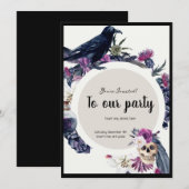 Invitation de fête inspirée de Gothique (Devant / Derrière)