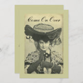 Invitation de fête - Invitation de Vixen Vintage ! (Devant / Derrière)