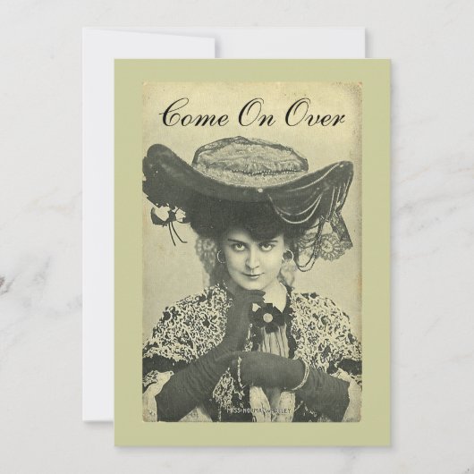 Invitation de fête - Invitation Vintage Vixen ! (Devant)