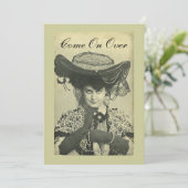 Invitation de fête - Invitation Vintage Vixen ! (Debout devant)
