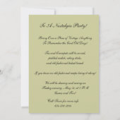 Invitation de fête - Invitation Vintage Vixen ! (Dos)