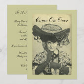 Invitation de fête - Invitation Vintage Vixen ! (Devant / Derrière)