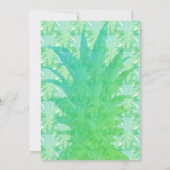 Invitation de fête Luau Kitchi Ananas Tropical (Dos)