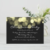 Invitation De Fête Lumière De Chimie D'Or (Debout devant)