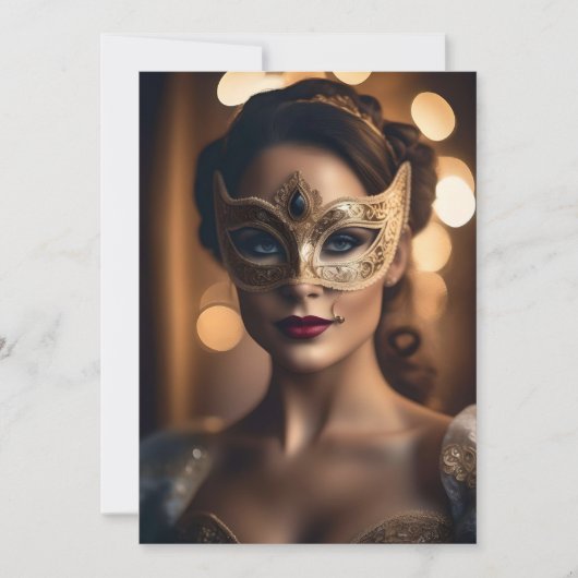 Invitation de fête - Mardi Gras Design (Devant)