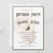 Invitation de fête masculine Cowboy Anniversaire (Dos)