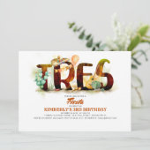 Invitation de fête mexicaine Fiesta 3e anniversair (Debout devant)
