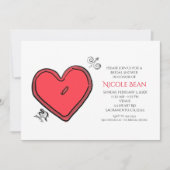 Invitation de fête moderne de la Saint-Valentin av (Devant)