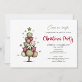 Invitation de fête moderne et fantaisiste pour un (Devant)