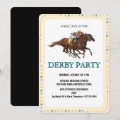 Invitation de fête moderne pour les courses de che (Devant / Derrière)