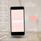 Invitation de fête moderne rose corail pour Galent