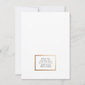 Invitation de fête moderne White Elephant (Dos)