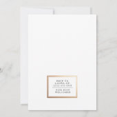 Invitation de fête moderne White Elephant (Dos)