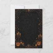 Invitation de fête modifiable Halloween de la Mais (Dos)