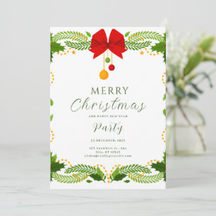 Invitation de fête modifiable   Noël