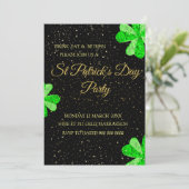 Invitation de fête modifiable pour la Saint-Patric (Debout devant)
