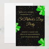 Invitation de fête modifiable pour la Saint-Patric (Devant / Derrière)